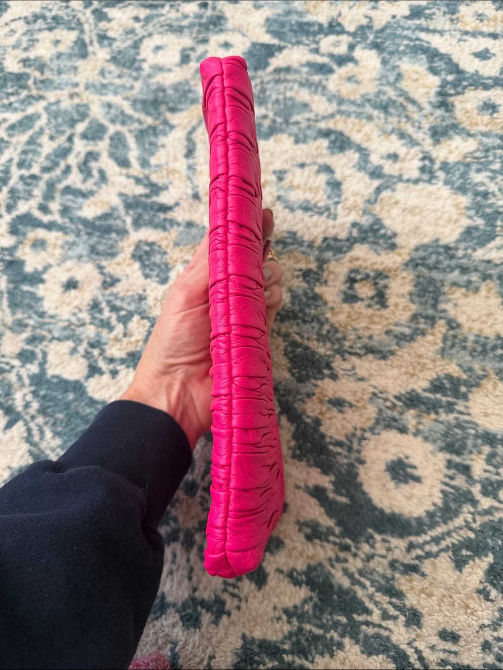 COACH Hot Pink Quilted Wristlet Clutch - Picture 9 of 11